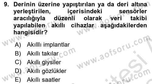 Bilişim Teknolojileri Dersi 2023 - 2024 Yılı Yaz Okulu Sınav Soruları 9. Soru