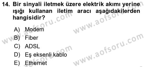 Bilişim Teknolojileri Dersi 2024 - 2025 Yılı (Final) Dönem Sonu Sınav Soruları 14. Soru