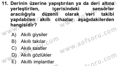 Bilişim Teknolojileri Dersi 2024 - 2025 Yılı Yaz Okulu Sınav Soruları 11. Soru