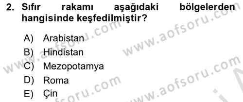 Bilişim Teknolojileri Dersi 2025 - 2026 Yılı Yaz Okulu Sınav Soruları 2. Soru
