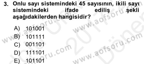 Bilgisayar Ve Programlamaya Giriş Dersi 2017 - 2018 Yılı (Final) Dönem Sonu Sınav Soruları 3. Soru
