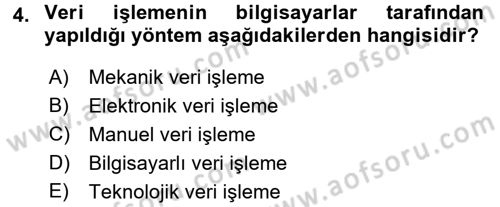 Bilgisayar Ve Programlamaya Giriş Dersi 2017 - 2018 Yılı (Final) Dönem Sonu Sınav Soruları 4. Soru
