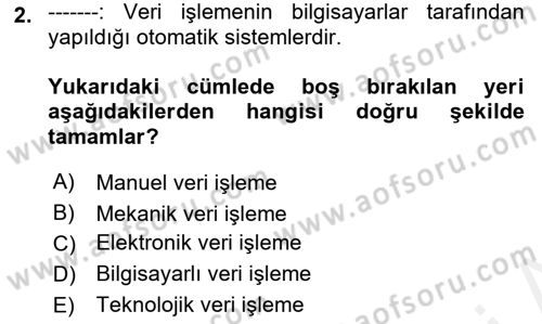Bilgisayar Ve Programlamaya Giriş Dersi 2018 - 2019 Yılı (Final) Dönem Sonu Sınav Soruları 2. Soru