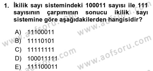 Bilgisayar Ve Programlamaya Giriş Dersi 2018 - 2019 Yılı Yaz Okulu Sınav Soruları 1. Soru