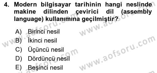 Bilgisayar Ve Programlamaya Giriş Dersi 2020 - 2021 Yılı Yaz Okulu Sınav Soruları 4. Soru