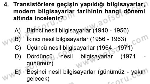 Bilgisayar Ve Programlamaya Giriş Dersi 2023 - 2024 Yılı (Vize) Ara Sınav Soruları 4. Soru