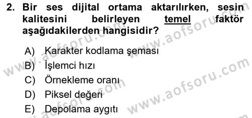 Bilgisayar Ve Programlamaya Giriş Dersi 2024 - 2025 Yılı (Final) Dönem Sonu Sınav Soruları 2. Soru