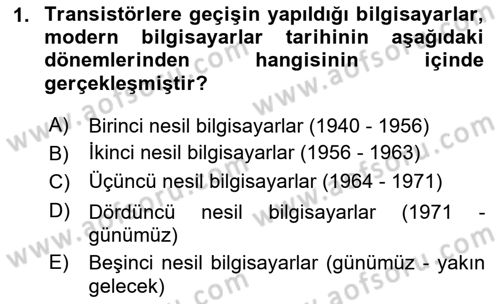 Bilgisayar Ve Programlamaya Giriş Dersi 2025 - 2026 Yılı (Final) Dönem Sonu Sınav Soruları 1. Soru