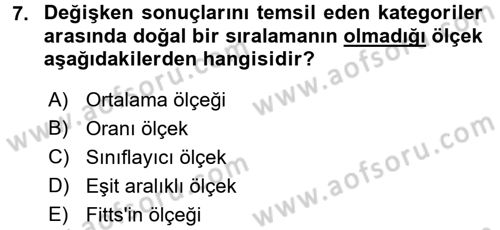 İşletme Analitiği Dersi 2016 - 2017 Yılı (Final) Dönem Sonu Sınav Soruları 7. Soru