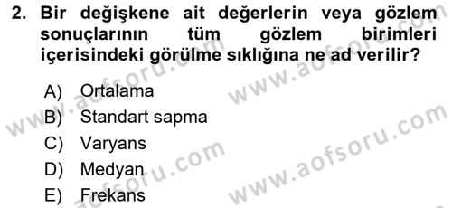 İşletme Analitiği Dersi 2018 - 2019 Yılı (Final) Dönem Sonu Sınav Soruları 2. Soru