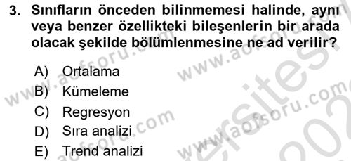 İşletme Analitiği Dersi 2021 - 2022 Yılı (Vize) Ara Sınav Soruları 3. Soru