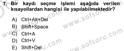 İşletme Analitiği Dersi 2022 - 2023 Yılı Yaz Okulu Sınav Soruları 7. Soru