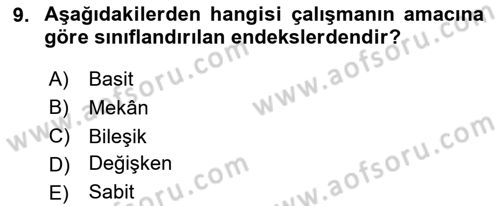 İşletme Analitiği Dersi 2024 - 2025 Yılı (Vize) Ara Sınav Soruları 9. Soru