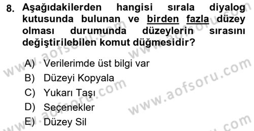 İşletme Analitiği Dersi 2024 - 2025 Yılı Yaz Okulu Sınav Soruları 8. Soru