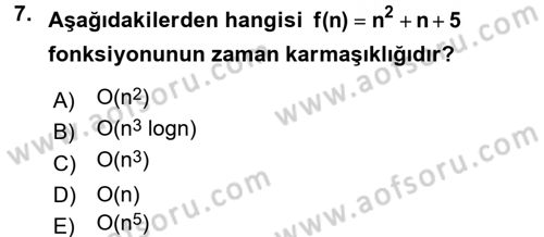Algoritmalar Ve Programlama Dersi 2016 - 2017 Yılı (Final) Dönem Sonu Sınav Soruları 7. Soru