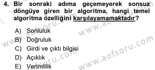 Algoritmalar Ve Programlama Dersi 2017 - 2018 Yılı (Final) Dönem Sonu Sınav Soruları 4. Soru