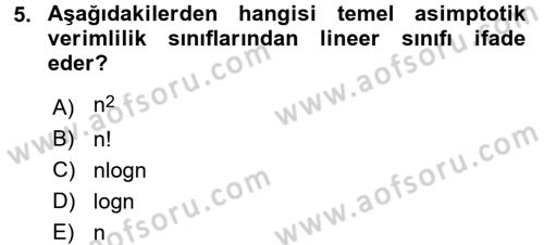 Algoritmalar Ve Programlama Dersi 2017 - 2018 Yılı (Final) Dönem Sonu Sınav Soruları 5. Soru