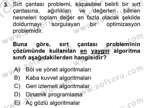 Algoritmalar Ve Programlama Dersi 2021 - 2022 Yılı (Vize) Ara Sınav Soruları 3. Soru