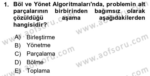 Algoritmalar Ve Programlama Dersi Yaz Okulu Sınavı Deneme Sınav Soruları 1. Soru