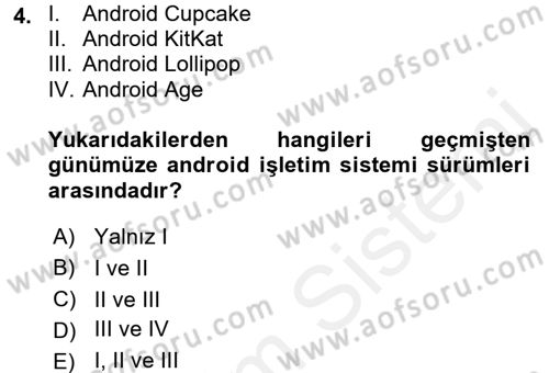 İşletim Sistemleri Dersi 2017 - 2018 Yılı (Final) Dönem Sonu Sınav Soruları 4. Soru