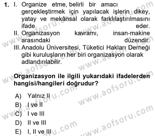 Bilişim Sistemleri Dersi 2023 - 2024 Yılı (Final) Dönem Sonu Sınav Soruları 1. Soru