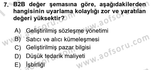 Bilişim Sistemleri Dersi 2023 - 2024 Yılı (Final) Dönem Sonu Sınav Soruları 7. Soru