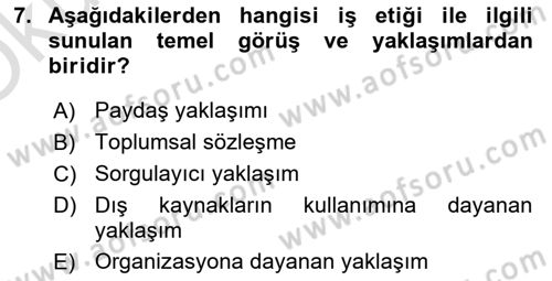 Bilişim Sistemleri Dersi 2023 - 2024 Yılı Yaz Okulu Sınav Soruları 7. Soru