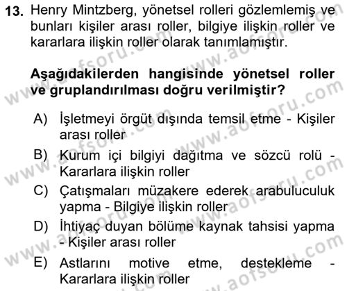 Bilişim Sistemleri Dersi 2024 - 2025 Yılı (Final) Dönem Sonu Sınav Soruları 13. Soru