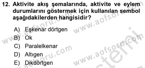 İş Süreçleri Yönetimi Dersi 2024 - 2025 Yılı Yaz Okulu Sınav Soruları 12. Soru