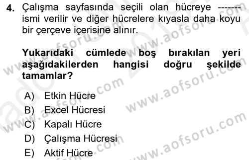 İşlem Tablosu Programlama Dersi Ara Sınavı Deneme Sınav Soruları 4. Soru