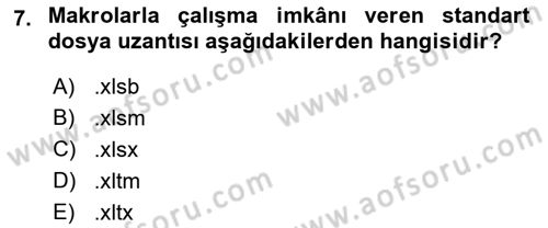 İşlem Tablosu Programlama Dersi 2019 - 2020 Yılı (Vize) Ara Sınav Soruları 7. Soru