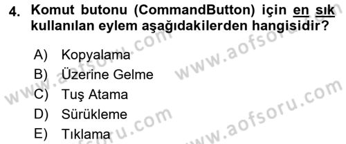 İşlem Tablosu Programlama Dersi 2021 - 2022 Yılı (Final) Dönem Sonu Sınav Soruları 4. Soru