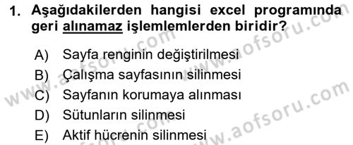 İşlem Tablosu Programlama Dersi 2021 - 2022 Yılı Yaz Okulu Sınav Soruları 1. Soru