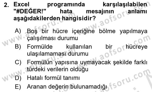 İşlem Tablosu Programlama Dersi 2021 - 2022 Yılı Yaz Okulu Sınav Soruları 2. Soru