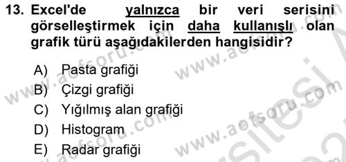 İşlem Tablosu Programlama Dersi 2024 - 2025 Yılı (Final) Dönem Sonu Sınav Soruları 13. Soru