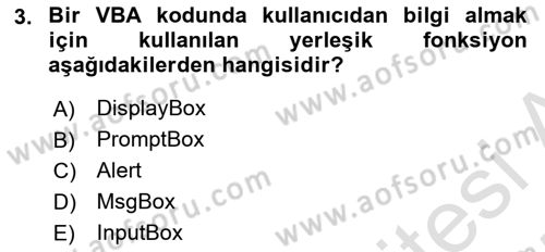 İşlem Tablosu Programlama Dersi 2024 - 2025 Yılı (Final) Dönem Sonu Sınav Soruları 3. Soru