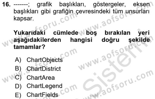 İşlem Tablosu Programlama Dersi 2024 - 2025 Yılı Yaz Okulu Sınav Soruları 16. Soru