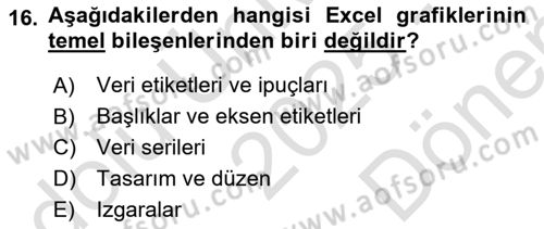 İşlem Tablosu Programlama Dersi 2025 - 2026 Yılı (Final) Dönem Sonu Sınav Soruları 16. Soru