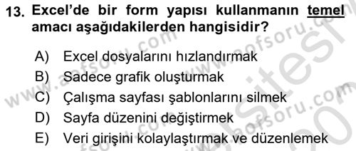 İşlem Tablosu Programlama Dersi 2025 - 2026 Yılı Yaz Okulu Sınav Soruları 13. Soru