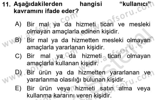 Kullanıcı Deneyimi Tasarımı Dersi Ara Sınavı Deneme Sınav Soruları 11. Soru
