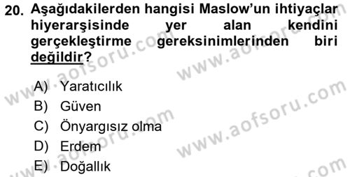 Kullanıcı Deneyimi Tasarımı Dersi 2016 - 2017 Yılı (Vize) Ara Sınav Soruları 20. Soru