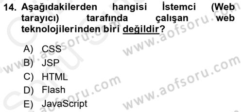 Kullanıcı Deneyimi Tasarımı Dersi 2016 - 2017 Yılı (Final) Dönem Sonu Sınav Soruları 14. Soru