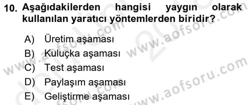 Kullanıcı Deneyimi Tasarımı Dersi 2017 - 2018 Yılı 3 Ders Sınav Soruları 10. Soru