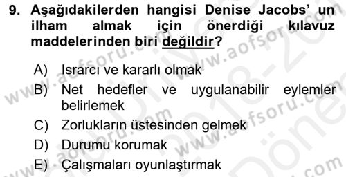 Kullanıcı Deneyimi Tasarımı Dersi 2018 - 2019 Yılı (Final) Dönem Sonu Sınavı 9. Soru