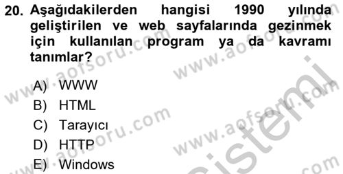 Kullanıcı Deneyimi Tasarımı Dersi 2018 - 2019 Yılı Yaz Okulu Sınav Soruları 20. Soru