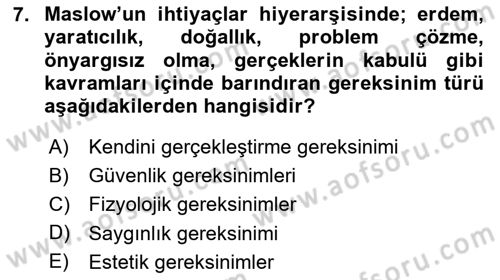 Kullanıcı Deneyimi Tasarımı Dersi 2020 - 2021 Yılı Yaz Okulu Sınav Soruları 7. Soru