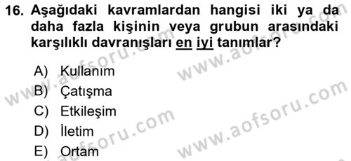 Kullanıcı Deneyimi Tasarımı Dersi 2021 - 2022 Yılı (Vize) Ara Sınav Soruları 16. Soru