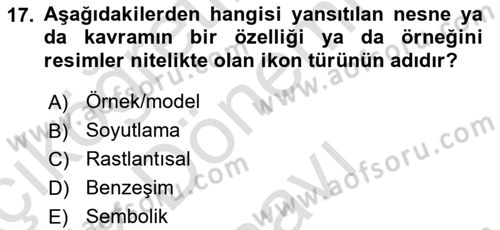 Kullanıcı Deneyimi Tasarımı Dersi 2021 - 2022 Yılı (Final) Dönem Sonu Sınavı 17. Soru