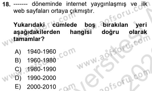 Kullanıcı Deneyimi Tasarımı Dersi Ara Sınavı Deneme Sınav Soruları 18. Soru