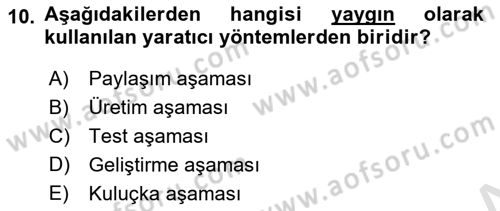 Kullanıcı Deneyimi Tasarımı Dersi 2022 - 2023 Yılı (Final) Dönem Sonu Sınav Soruları 10. Soru